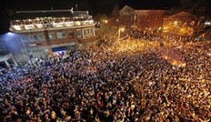 APTOPIX NCAA Final Four NCarolina Fans Bsaketball